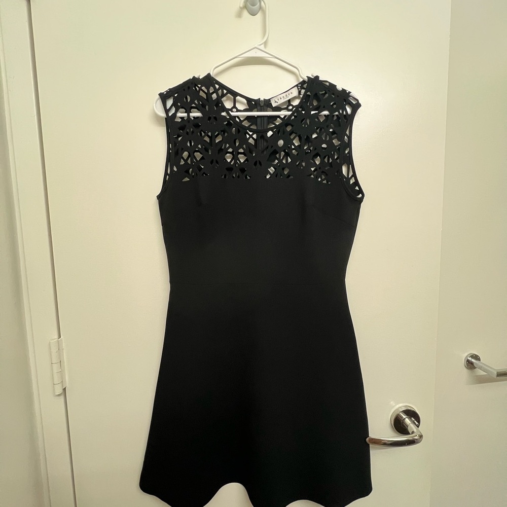 Sandro Black Cutout Mini Dress